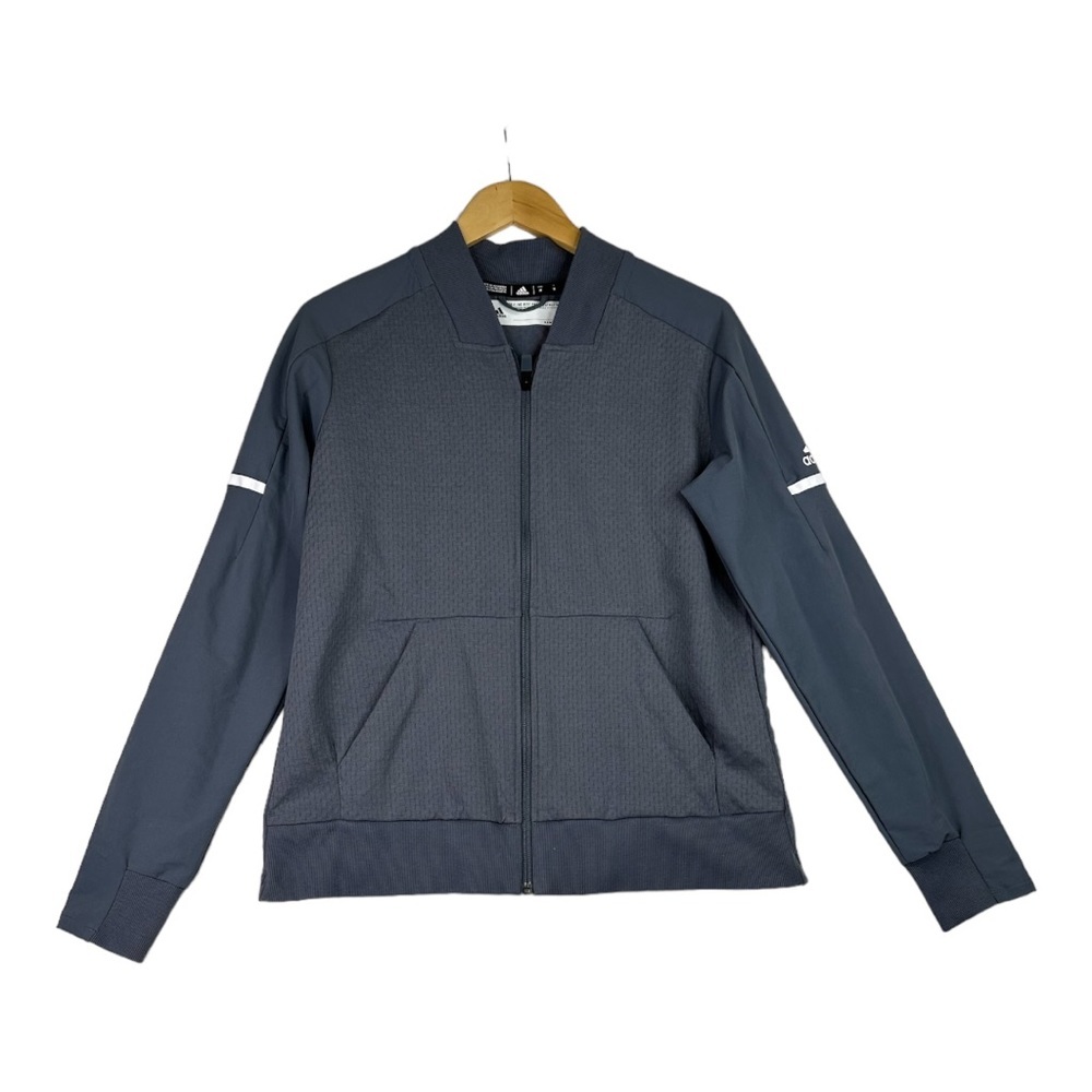 Adidas Women's Grey‎ and White Jacket Size Medium